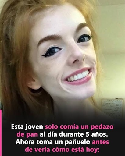 Transformación física tras cinco años comiendo solo pan