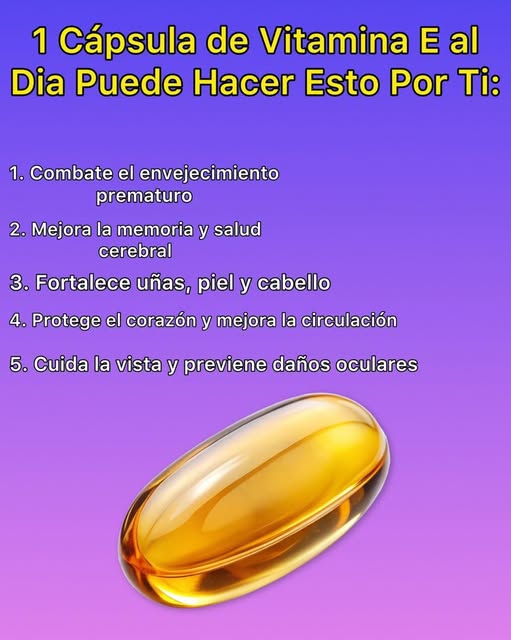 Cápsula de vitamina E