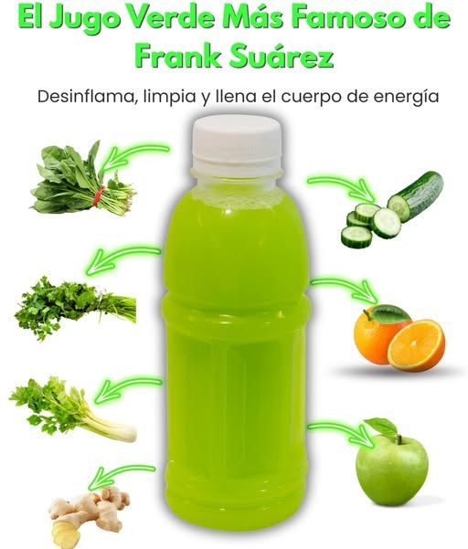 Jugo verde de Frank Suárez