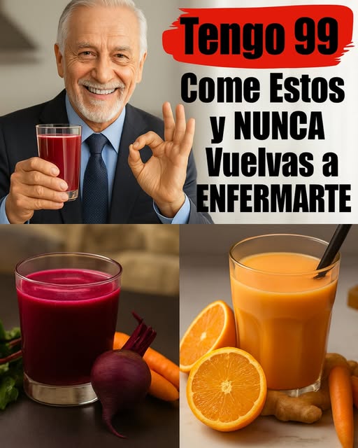 Jugos de remolacha y naranja con jengibre