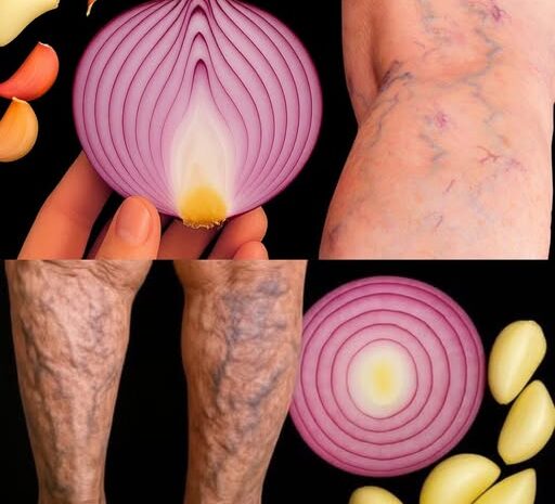 Elimina las Várices de Forma Natural con Cebolla y Ajo