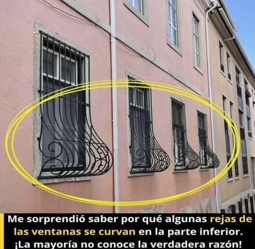 Rejas de ventanas curvadas