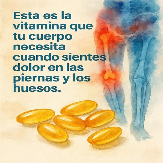 Esta es la vitamina que tu cuerpo necesita cuando sientes dolor en las piernas y los huesos.