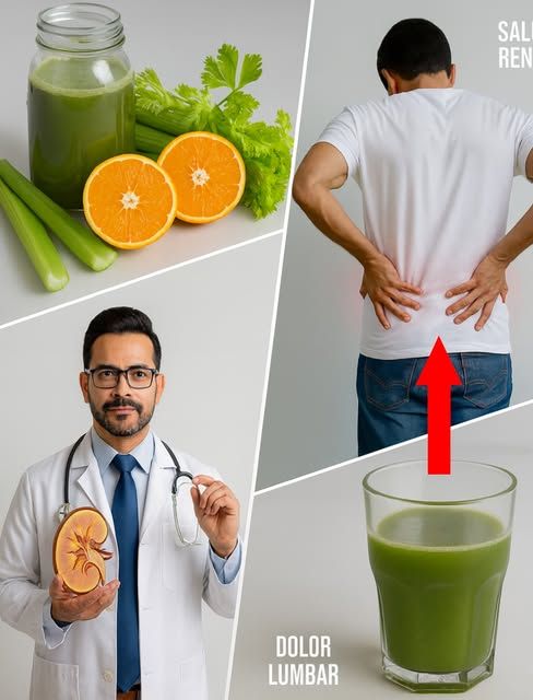 Jugos detox de apio y naranja