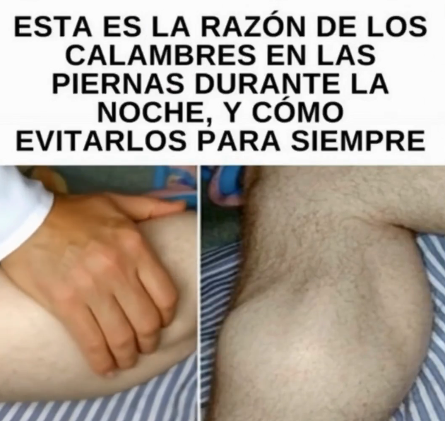 Masaje en pierna con calambres nocturnos