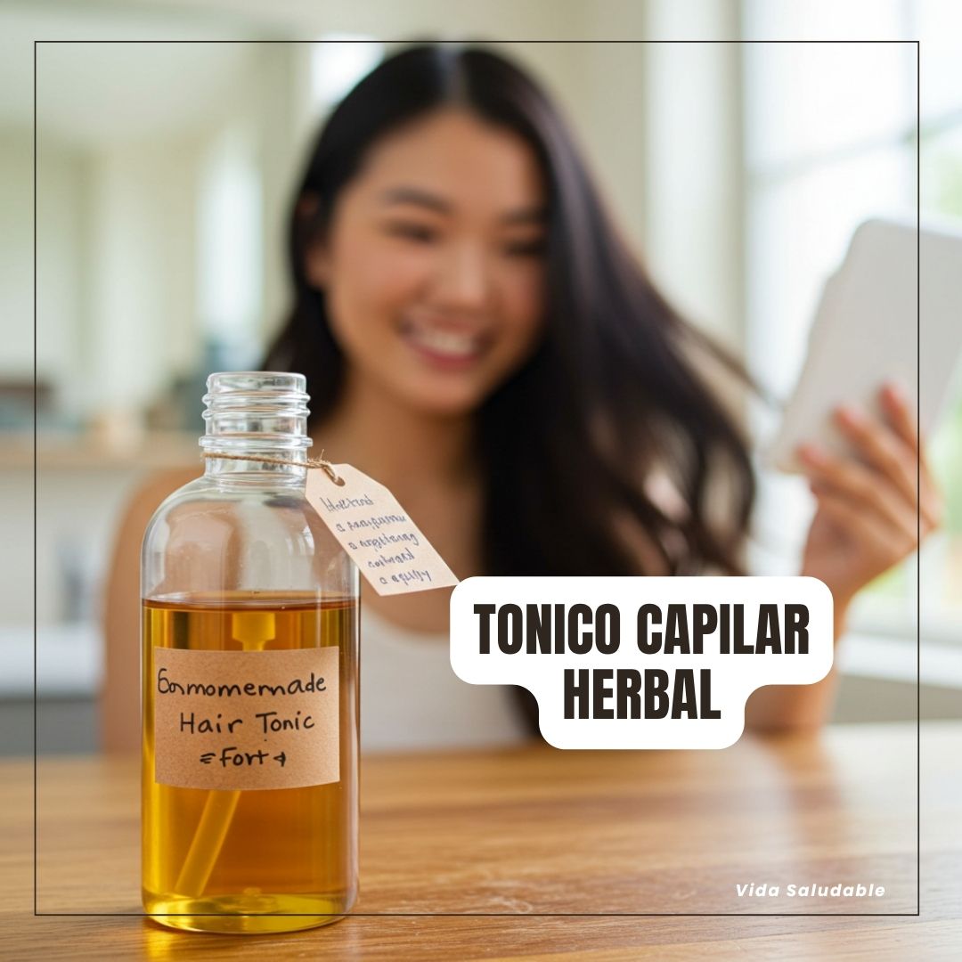 Tónico capilar natural herbal