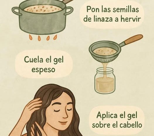 Gel de linaza casero para el brillo del cabello