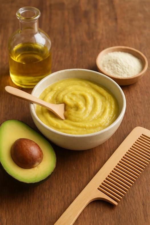 Ingredientes para mascarilla capilar