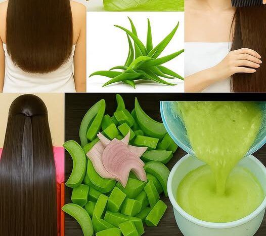 Mascarilla de Sábila para un Cabello Largo y Saludable