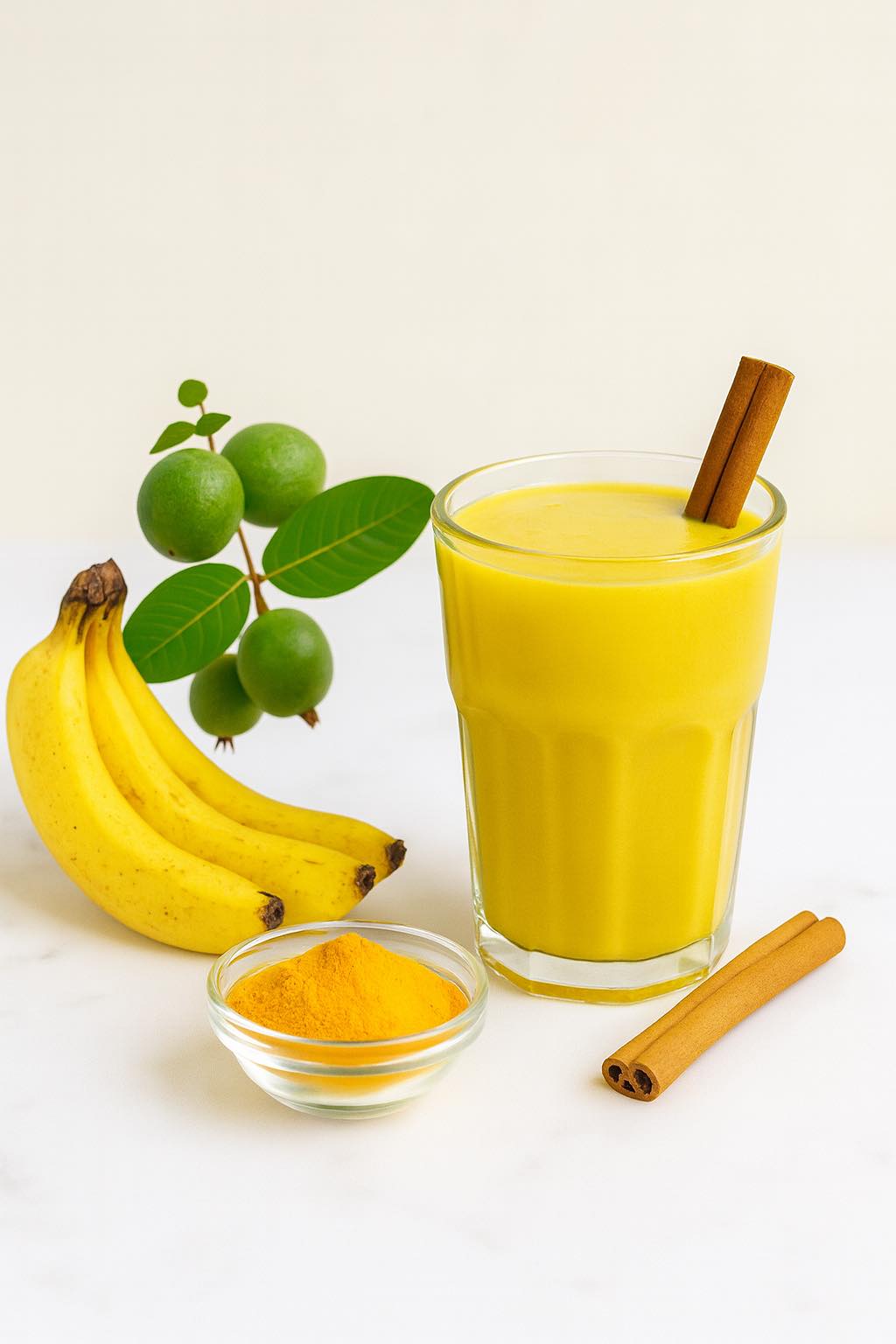 Batido de plátano y cúrcuma