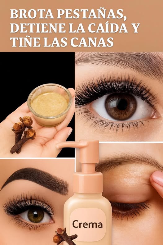Aceite de clavo para pestañas y cejas