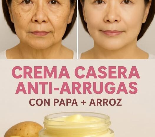 Crema Casera Antiarrugas con Papa y Arroz para una Piel Radiante