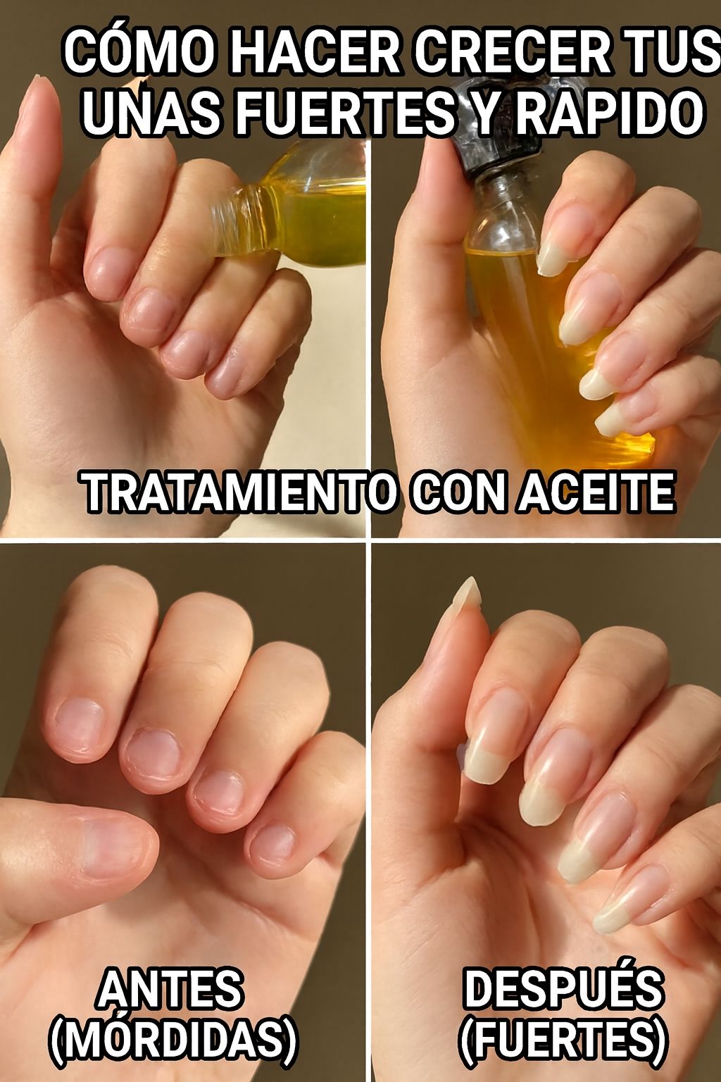 Tratamiento casero para uñas fuertes