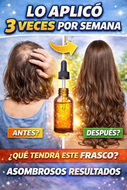 Frasco mágico para el crecimiento del cabello