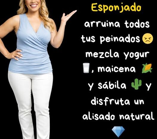 Alisado Natural Para Cabello Esponjado Usando Yogur Maicena y Sábila