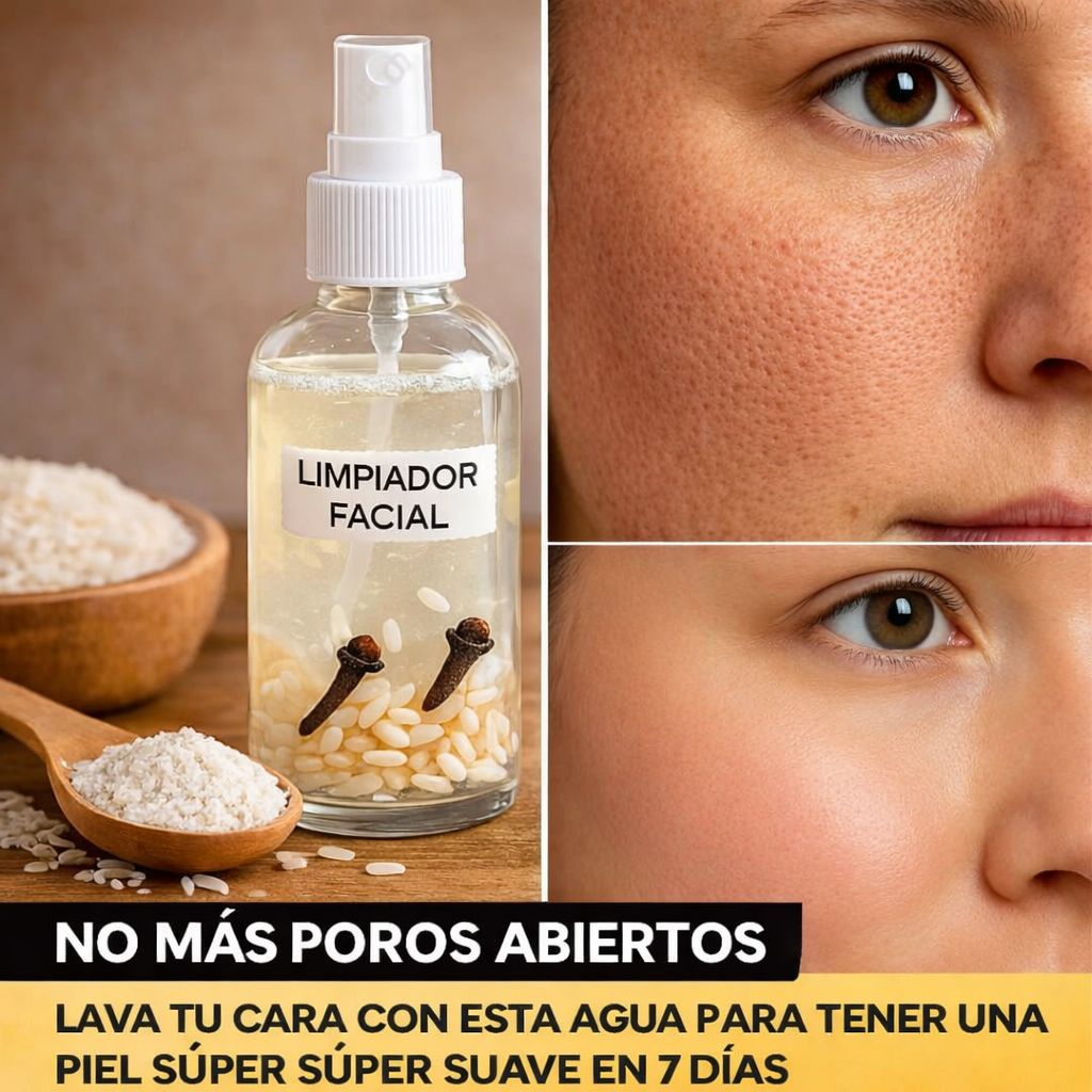 Limpiador facial de arroz y clavo