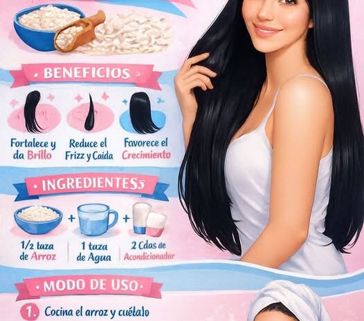 Mascarilla de Arroz para un Cabello Radiante y Saludable