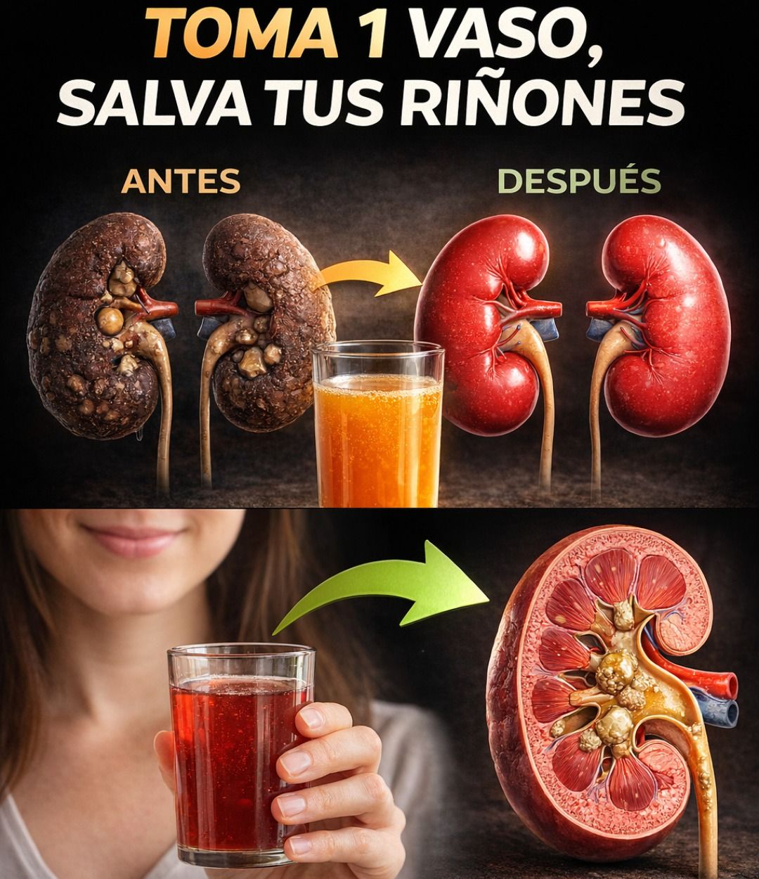 Mejora de la salud renal con jugo desintoxicante