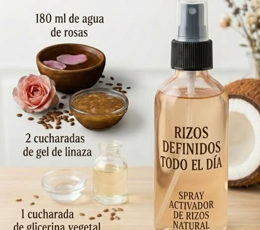 Spray Activador de Rizos Natural para Rizos Definidos Todo el Día