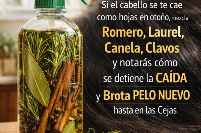 Receta Natural para Combatir la Caída del Cabello: Tónico Casero de Romero, Laurel, Canela y Clavos