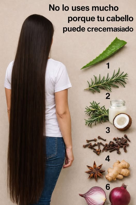 Ingredientes para el crecimiento del cabello