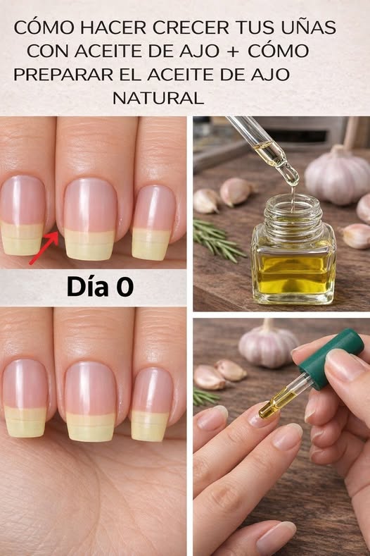 Tutorial sobre aceite de ajo para el crecimiento de las uñas