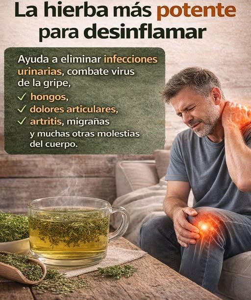 Taza de té de tomillo