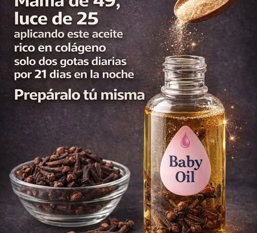 Aceite Casero de Clavos para Rejuvenecer la Piel en 21 Días
