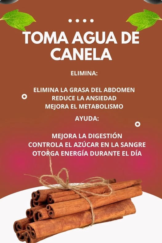 Beneficios del Agua de Canela