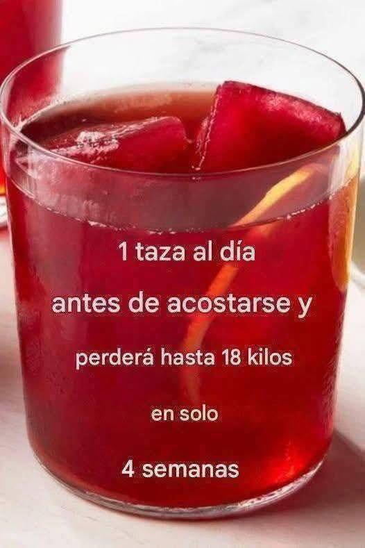 Bebida quemagrasas con flor de jamaica