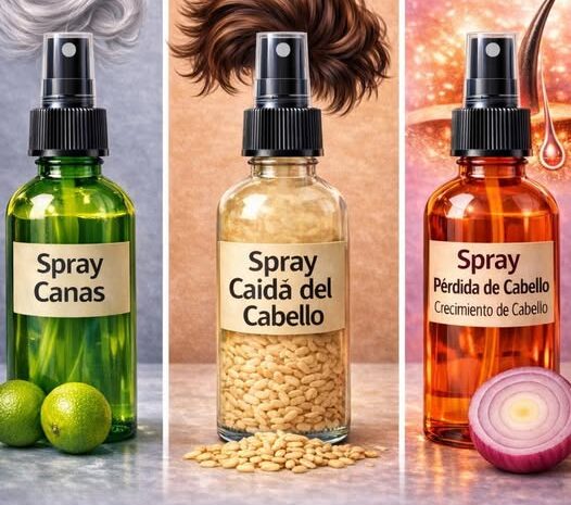 Sprays Naturales para Canas Cabello Grueso y Crecimiento del Cabello
