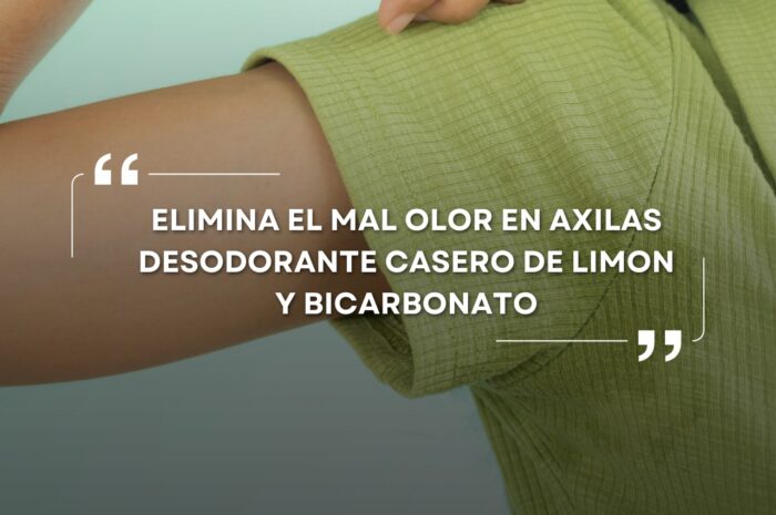 Desodorante Natural de Limón y Bicarbonato para Eliminar el Mal Olor en Axilas