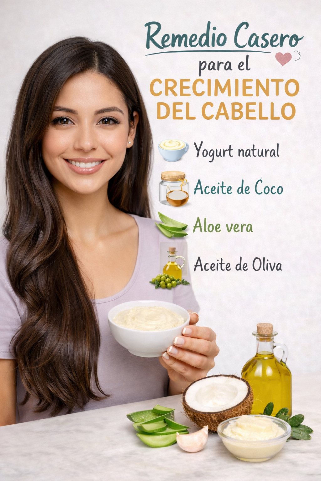 Remedio Casero para el Crecimiento del Cabello