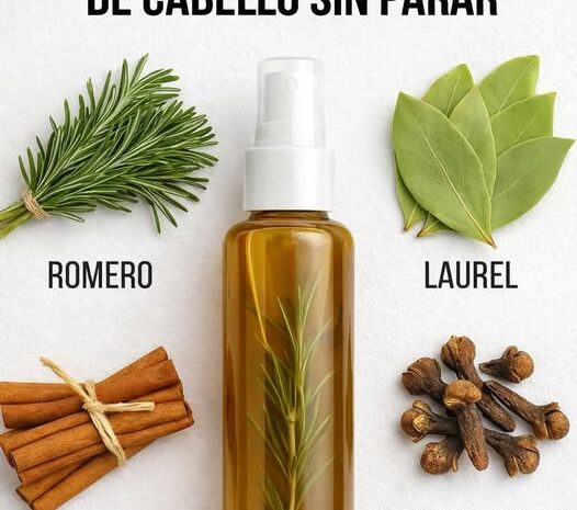 Tonico Natural para el Crecimiento de Cabello Cejas y Pelona
