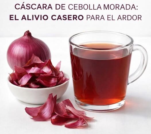 Cápsula de Cáscara de Cebolla Morada el Remedio Casero para Aliviar el Ardor