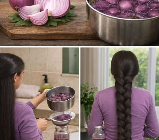 Beneficios del Agua de Cebolla Morada para un Cabello Largo Fuerte y Brillante
