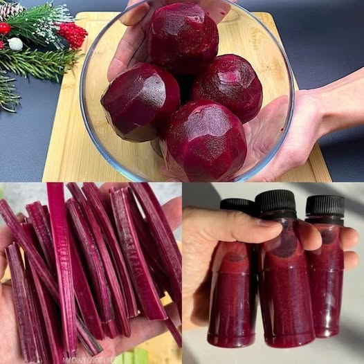 Proceso de preparación del jugo de remolacha