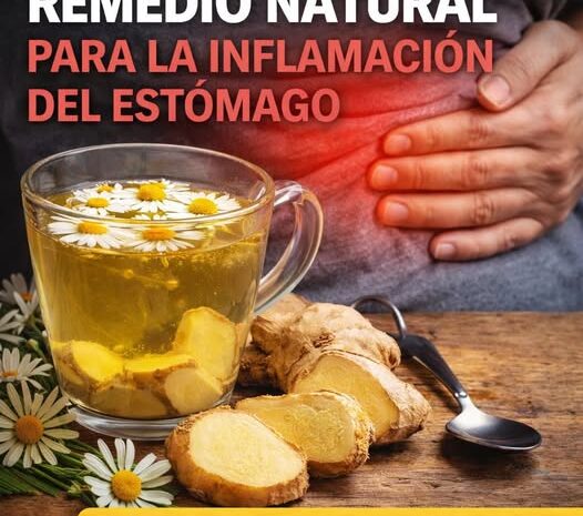 Un remedio natural para la inflamación del estómago que realmente funciona