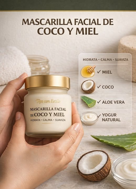 Mascarilla Facial de Coco y Miel