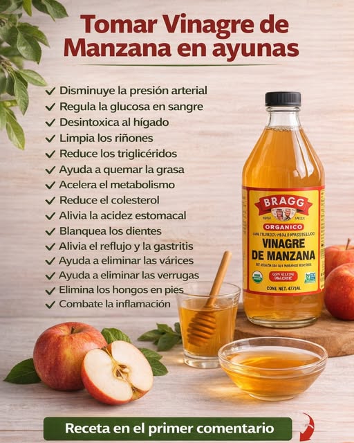 Beneficios del vinagre de manzana