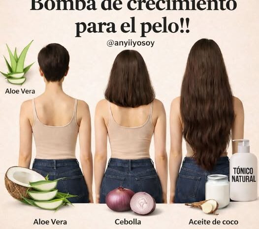 Bomba de crecimiento para el cabello tratamiento natural para lucir un pelo radiante