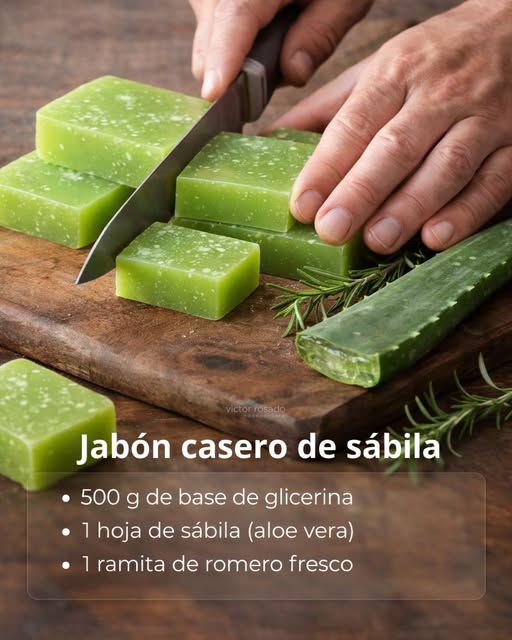 Jabon casero de sabila