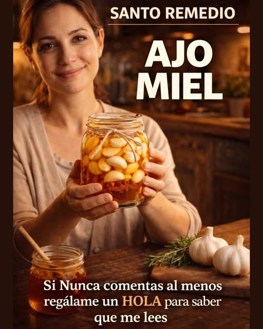 Ajo y Miel en frasco