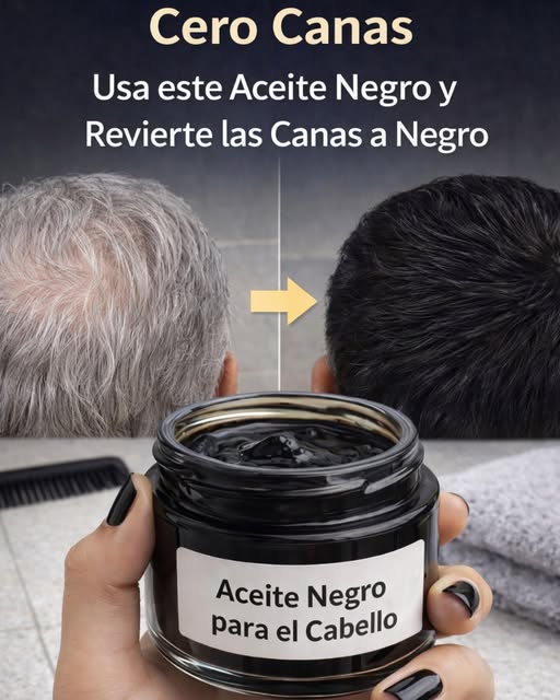 Aceite Negro para el Cabello