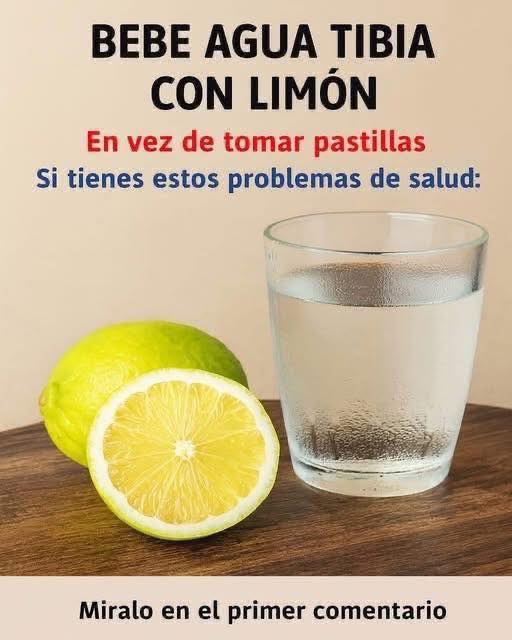 Agua tibia con limón