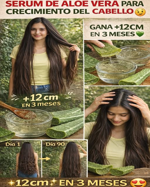 Gel de aloe vera para el crecimiento del cabello