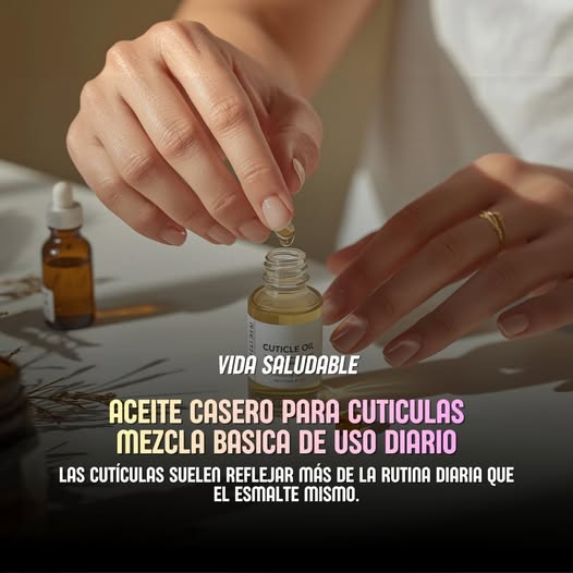 Aceite casero para cutículas