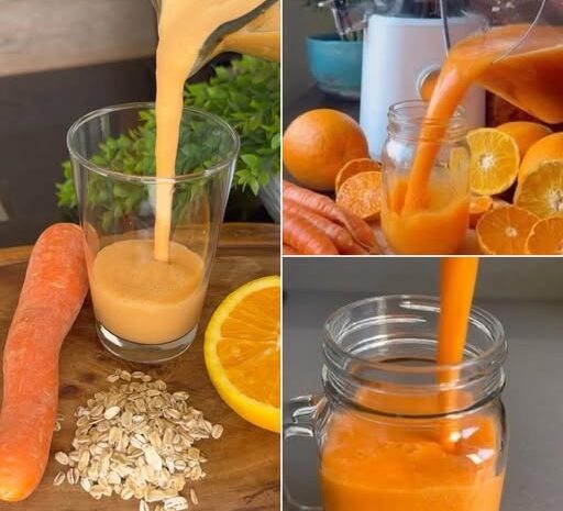 Licuado Saludable de Avena Zanahoria y Naranja para Combatir el Estreñimiento