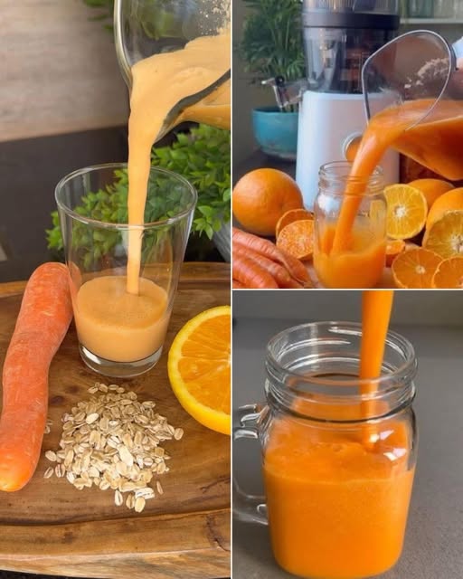 Licuado de Avena Zanahoria y Naranja