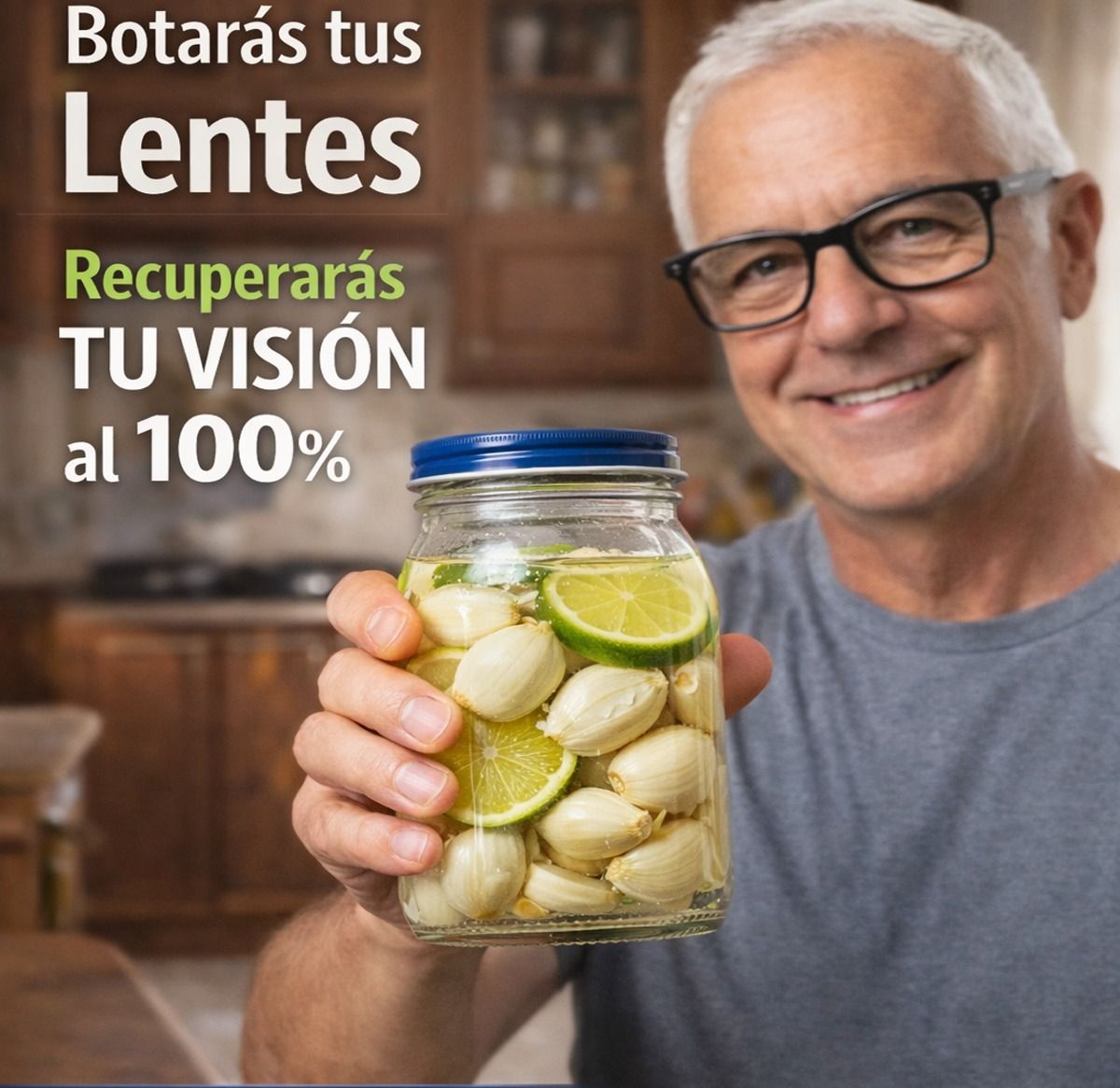 Preparación casera con ajo y limón para la salud ocular